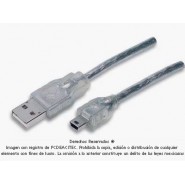 Cable USB A 2.0 a USB mini B 3 m